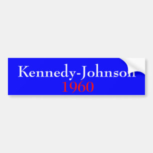 Kennedy-Johnson 1960 Bumpersticker