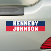  Kennedy Johnson 1960 Kennedy 1960 Bumpersticker (Op auto)