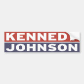 Kennedy / Johnson Bumpersticker (Voorkant)