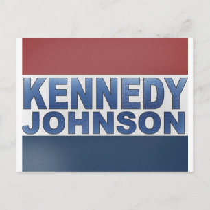 Kennedy Johnson Campaign Briefkaart