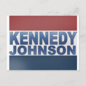 Kennedy Johnson Campaign Briefkaart (Voorkant)