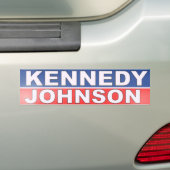 Kennedy Johnson Campaign Bumpersticker (Op auto)