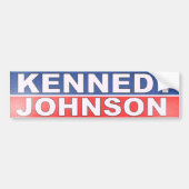 Kennedy Johnson Campaign Bumpersticker (Voorkant)