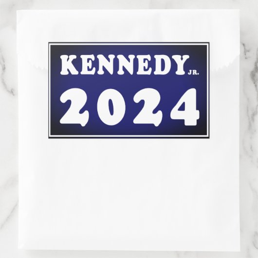 Kennedy Jr. 2024 Rechthoekige Sticker (Tas)