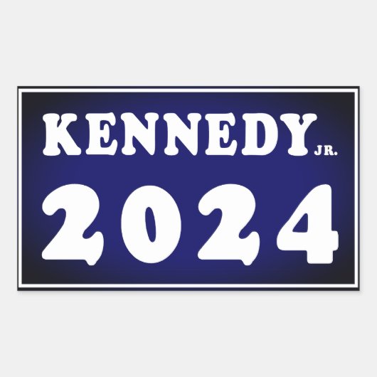 Kennedy Jr. 2024 Rechthoekige Sticker (Voorkant)