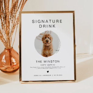 KENNEDY Minimalist 1 Fotofoto Pet Signature Drink  Poster