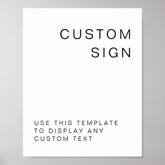 KENNEDY Modern minimalistisch aangepaste bewerkbaa Poster (Voorkant)