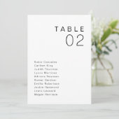 KENNEDY Modern Minimalistisch Tafelzitje Kaart (Staand voorkant)