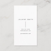 KENNEDY Modern minimalistische slank en eenvoudige Visitekaartje (Achterkant)