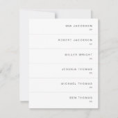 KENNEDY Modern Simple Slender Place Card Naam Kaar Kaart (Voorkant)