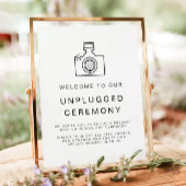 KENNEDY Modern Unplugged Ceremony Weddenschap Poster