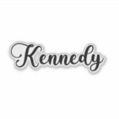 Kennedy Name - Handgeschreven kalligrafie Sticker (Voorkant)