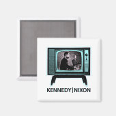 Kennedy Nixon 1960 TV-debat Magneet (Voorkant / Achterkant)