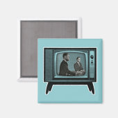 Kennedy Nixon 1960 TV Debat Magneet (Voorkant / Achterkant)