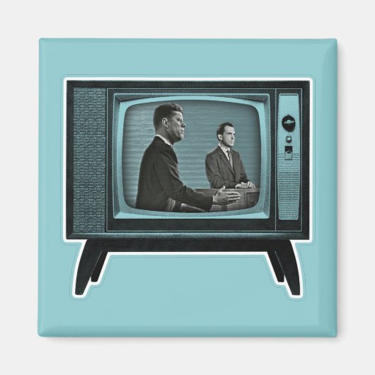 Kennedy Nixon 1960 TV Debat Magneet (Voorkant)