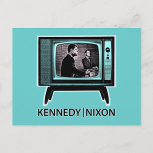 Kennedy Nixon 1960 TV Debate Briefkaart