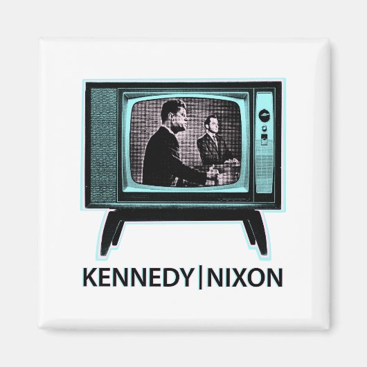 Kennedy Nixon 1960 TV Debate Magneet (Voorkant)