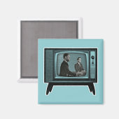 Kennedy Nixon 1960 TV Debate Magneet (Voorkant / Achterkant)