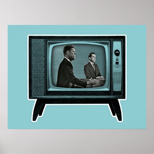 Kennedy Nixon 1960 TV Debate Poster (Voorkant)