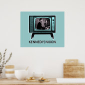 Kennedy Nixon 1960 TV Debate Poster (Keuken)