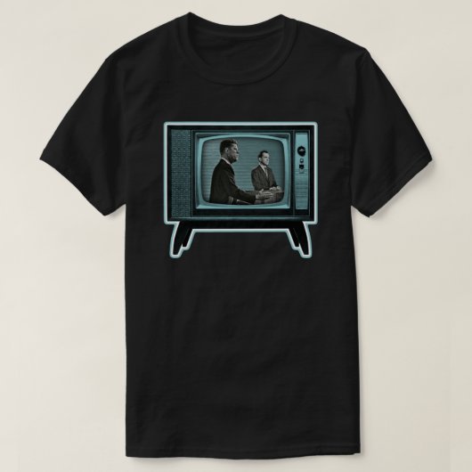Kennedy Nixon 1960 TV Debate T-shirt (Design voorkant)