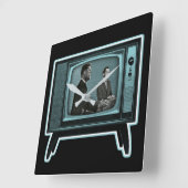 Kennedy Nixon 1960 TV Debate Vierkante Klok (Hoek)