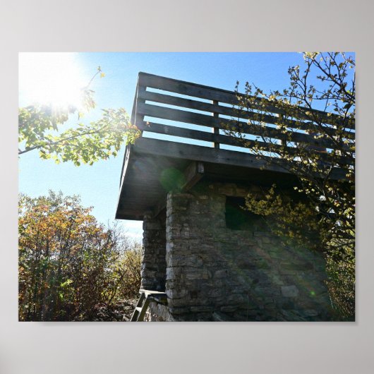 Kennedy Peak Fire Tower Poster (Voorkant)