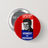 Kennedy Presidential Campaign 1960 Ronde Button 5,7 Cm (Voorkant /achterkant)