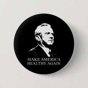Kennedy Rfk Jr. Maak Amerika weer gezond Maha Tr Ronde Button 5,7 Cm