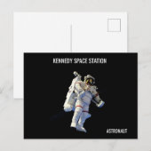 Kennedy ruimtestation Astronaut Briefkaart (Voorkant / Achterkant)