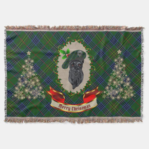 Kennedy Scottie Dog Kerstmis Throw Blanket Deken