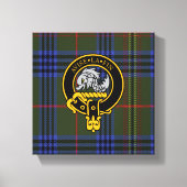 Kennedy Scottish Crest en Tartan Canvas print (Voorkant)