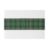 Kennedy Scottish Tartan Belly Band Uitnodigingen Wikkel (Achterkant Voorbeeld)
