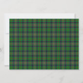 Kennedy Scottish Wedding Invitation Kaart (Achterkant)