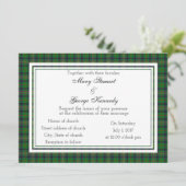 Kennedy Scottish Wedding Invitation Kaart (Staand voorkant)