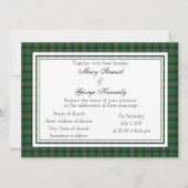 Kennedy Scottish Wedding Invitation Kaart (Voorkant)