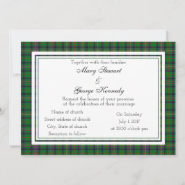 Kennedy Scottish Wedding Invitation Kaart