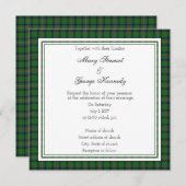 Kennedy Scottish Wedding Square Invitation Kaart (Voorkant / Achterkant)