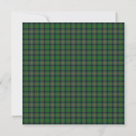Kennedy Scottish Wedding Square Invitation Kaart (Achterkant)