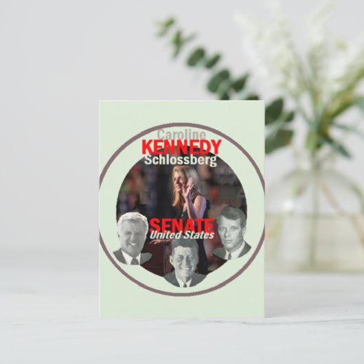 KENNEDY Senate Briefkaart (Staand voorkant)