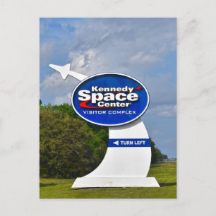 Kennedy Space Center Bezoekerscomplex Bord Briefkaart