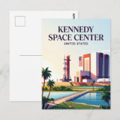 Kennedy Space Center Florida Briefkaart (Voorkant / Achterkant)