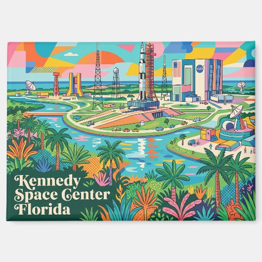 Kennedy Space Center Florida Magneet (Voorkant)