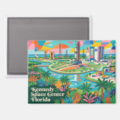 Kennedy Space Center Florida Magneet (Voorkant / Achterkant)