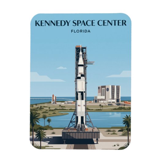 Kennedy Space Center Florida Magneet (Verticaal)