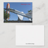 Kennedy Space Center Notitiekaartje (Voorkant / Achterkant)