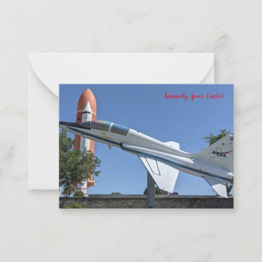 Kennedy Space Center Notitiekaartje (Voorkant)