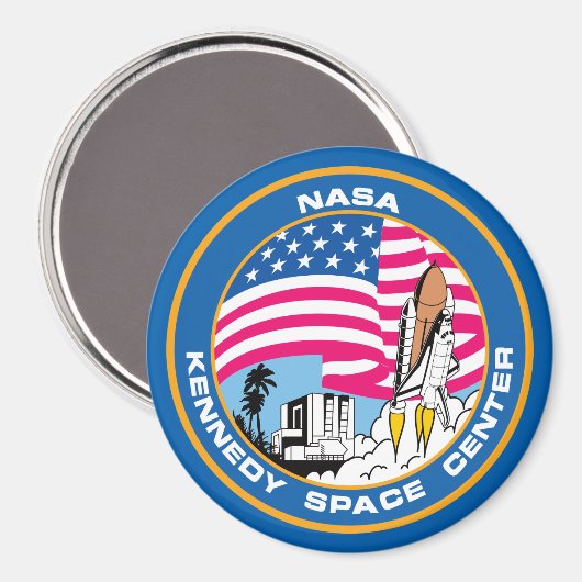 Kennedy Space Center voor de Nerd Geeks Magneet (Voorkant / Achterkant)