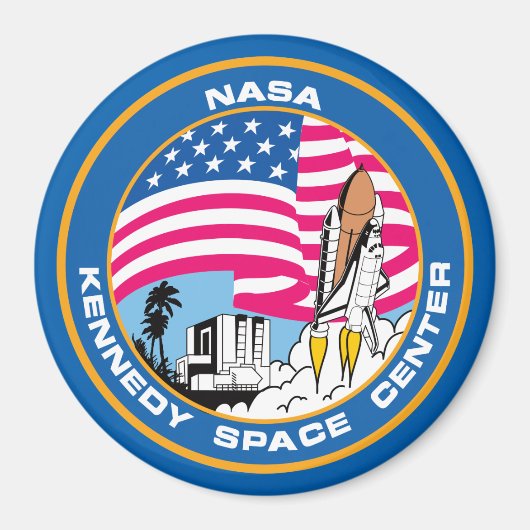Kennedy Space Center voor de Nerd Geeks Magneet (Voorkant)