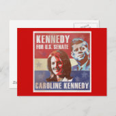 Kennedy start campagne voor de senaat briefkaart (Voorkant / Achterkant)